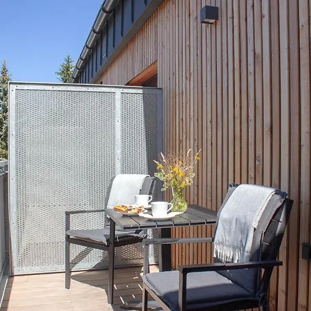 Apartmán Enjoy - Atraktivní Slunný Klimatizovaný 14 V Centru Harrachova Se Saunou, Wallboxem Ev, Herní Konzolí, Počítačem S Win 10, Netflix A Jedinečným Výhledem Na čertovu Horu Se Skokanskými Můstky