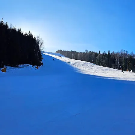 Enjoyharrachov - Atraktivní Slunný Klimatizovaný 14 V Centru Se Saunou, Parkováním, Wifi-wlan, Sat, Herní Konzolí, Pc S Win 10, Netflix Zdarma A Možností Dobíjení Auta S Výhledem Na čertovu Horu Se Skokanskými Můstky Jen 150m Od Lanovky Appartamento Harrachov