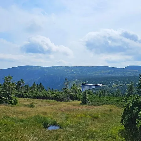 Enjoyharrachov - Atraktivní Slunný Klimatizovaný 14 V Centru Se Saunou, Parkováním, Wifi-wlan, Sat, Herní Konzolí, Pc S Win 10, Netflix Zdarma A Možností Dobíjení Auta S Výhledem Na čertovu Horu Se Skokanskými Můstky Jen 150m Od Lanovky Apartmán *