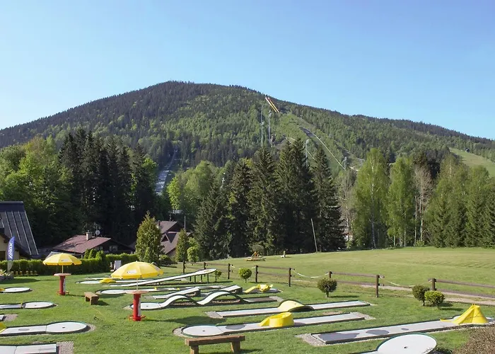 Enjoyharrachov - Atraktivni Slunny Klimatizovany 14 V Centru Se Saunou, Parkovanim, Wifi-wlan, Sat, Herni Konzoli, Pc S Win 10, Netflix Zdarma A Moznosti Dobijeni Auta S Vyhledem Na Certovu Horu Se Skokanskymi Mustky Jen 150m Od Lanovky * 하라포프
