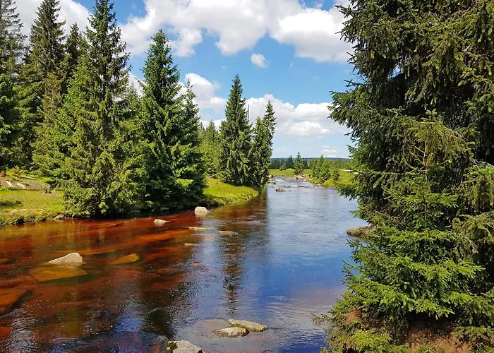 Enjoyharrachov - Atraktivni Slunny Klimatizovany 14 V Centru Se Saunou, Parkovanim, Wifi-wlan, Sat, Herni Konzoli, Pc S Win 10, Netflix Zdarma A Moznosti Dobijeni Auta S Vyhledem Na Certovu Horu Se Skokanskymi Mustky Jen 150m Od Lanovky 하라포프
