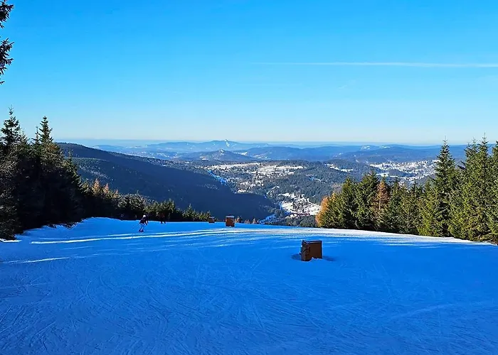 Enjoyharrachov - Atraktivni Slunny Klimatizovany 14 V Centru Se Saunou, Parkovanim, Wifi-wlan, Sat, Herni Konzoli, Pc S Win 10, Netflix Zdarma A Moznosti Dobijeni Auta S Vyhledem Na Certovu Horu Se Skokanskymi Mustky Jen 150m Od Lanovky 아파트 하라포프