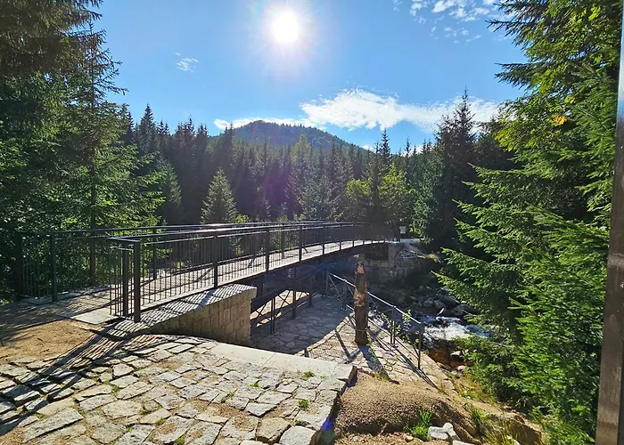 Enjoyharrachov - Atraktivni Slunny Klimatizovany 14 V Centru Se Saunou, Parkovanim, Wifi-wlan, Sat, Herni Konzoli, Pc S Win 10, Netflix Zdarma A Moznosti Dobijeni Auta S Vyhledem Na Certovu Horu Se Skokanskymi Mustky Jen 150m Od Lanovky