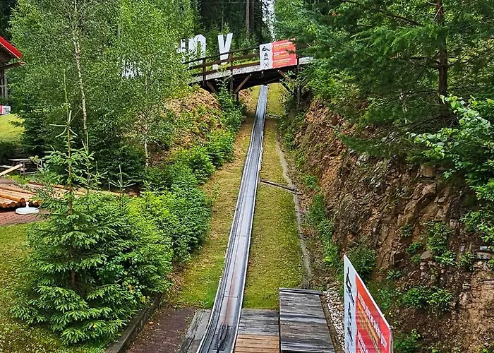 아파트 Enjoyharrachov - Atraktivni Slunny Klimatizovany 14 V Centru Se Saunou, Parkovanim, Wifi-wlan, Sat, Herni Konzoli, Pc S Win 10, Netflix Zdarma A Moznosti Dobijeni Auta S Vyhledem Na Certovu Horu Se Skokanskymi Mustky Jen 150m Od Lanovky