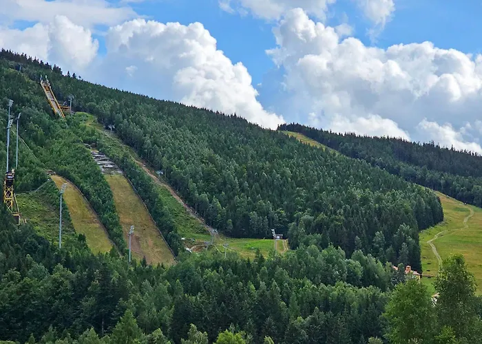 아파트 Enjoyharrachov - Atraktivni Slunny Klimatizovany 14 V Centru Se Saunou, Parkovanim, Wifi-wlan, Sat, Herni Konzoli, Pc S Win 10, Netflix Zdarma A Moznosti Dobijeni Auta S Vyhledem Na Certovu Horu Se Skokanskymi Mustky Jen 150m Od Lanovky 하라포프