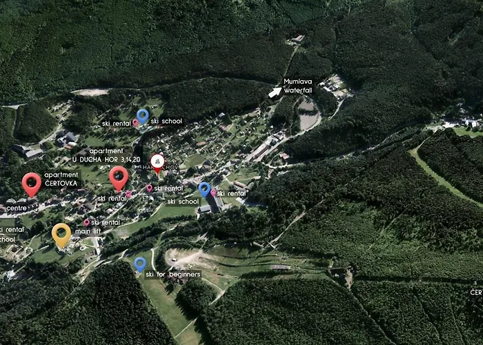 아파트 Enjoyharrachov - Atraktivni Slunny Klimatizovany 14 V Centru Se Saunou, Parkovanim, Wifi-wlan, Sat, Herni Konzoli, Pc S Win 10, Netflix Zdarma A Moznosti Dobijeni Auta S Vyhledem Na Certovu Horu Se Skokanskymi Mustky Jen 150m Od Lanovky 하라포프